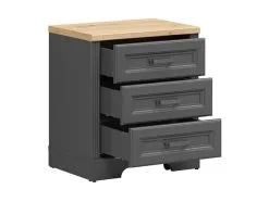 Black Red White Lipasto BRW Jasmin, Harmaa/ruskea -Olohuoneen kalusteet myymälä lipasto brw jasmin harmaaruskea 1ae59 netistai reference