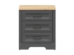 Black Red White Lipasto BRW Jasmin, Harmaa/ruskea -Olohuoneen kalusteet myymälä lipasto brw jasmin harmaaruskea 33f85 hinta reference