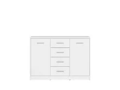 Black Red White Lipasto BRW Nepo Plus KOM2D4S, Valkoinen.