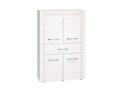 ML Meble Lipasto Clermont 06, Valkoinen