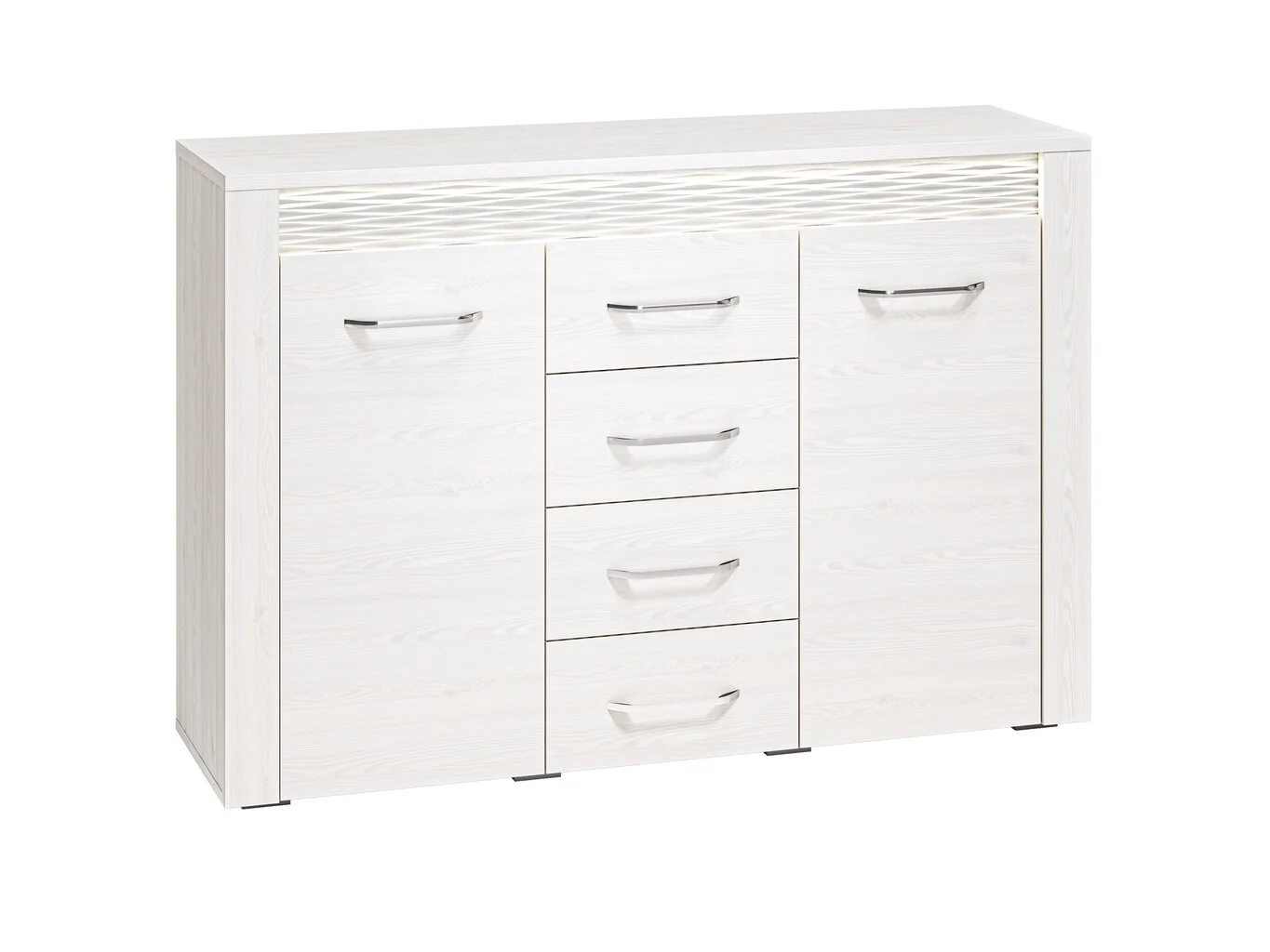 ML Meble Lipasto Clermont 07, Valkoinen 2 ML Meble Lipasto Clermont 07, Valkoinen - Image 2