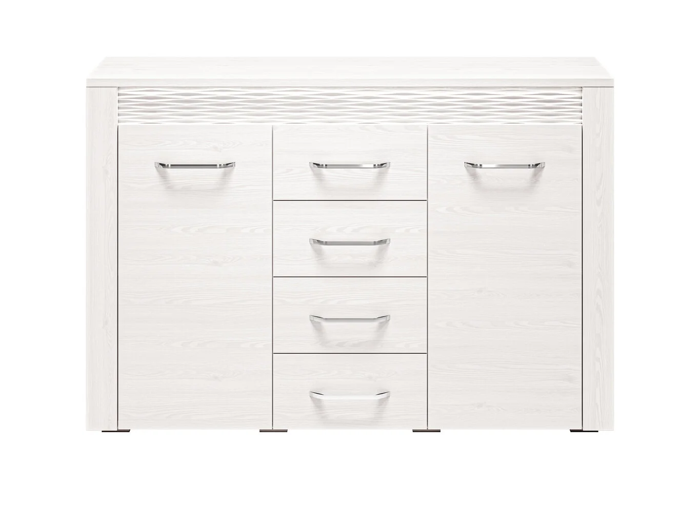 ML Meble Lipasto Clermont 07, Valkoinen 1 ML Meble Lipasto Clermont 07, Valkoinen