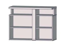 Lipasto Forte Tuluza 2D, Valkoinen/ruskea -Olohuoneen kalusteet myymälä lipasto forte tuluza 2d valkoinenruskea be1f8 netistai reference