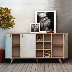 Lipasto Kalune Design Prilika, Harmaa/ruskea -Olohuoneen kalusteet myymälä lipasto kalune design prilika harmaaruskea e7185 palaute reference