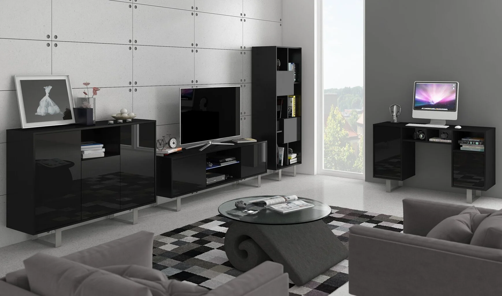 Meblocross Lipasto King 4, Musta 2 Meblocross Lipasto King 4, Musta - Image 2