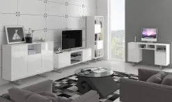 Meblocross Lipasto King 4, Valkoinen -Olohuoneen kalusteet myymälä lipasto king 4 valkoinen 5fe11 hinta reference