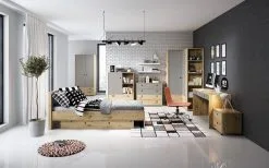 Lipasto Laski Meble Kuki E, Ruskea/harmaa. 5 Lipasto Laski Meble Kuki E, Ruskea/harmaa. -Olohuoneen kalusteet myymälä lipasto laski meble kuki e ruskeaharmaa 1a090 netistai reference