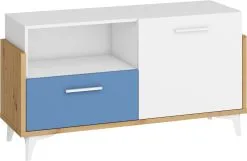 Lipasto Meblocross Hey 08, Valkoinen/sininen