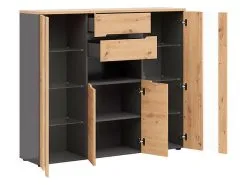 Lipasto Memphis, Ruskea/musta -Olohuoneen kalusteet myymälä lipasto memphis ruskeamusta dcf61 hinta reference