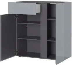 Germania Lipasto Mesa 2527, Harmaa/tummanharmaa -Olohuoneen kalusteet myymälä lipasto mesa 2527 harmaatummanharmaa e187b netistai reference