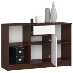 Lipasto NORE B-17, Tummanruskea / Valkoinen. 3 Lipasto NORE B-17, Tummanruskea / Valkoinen. -Olohuoneen kalusteet myymälä lipasto nore b 17 tummanruskea valkoinen 4fd00 hinta reference