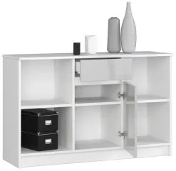 Lipasto NORE B17 120 Cm, Valkoinen/vaaleanharmaa -Olohuoneen kalusteet myymälä lipasto nore b17 120 cm valkoinenvaaleanharmaa 03c1d palaute reference