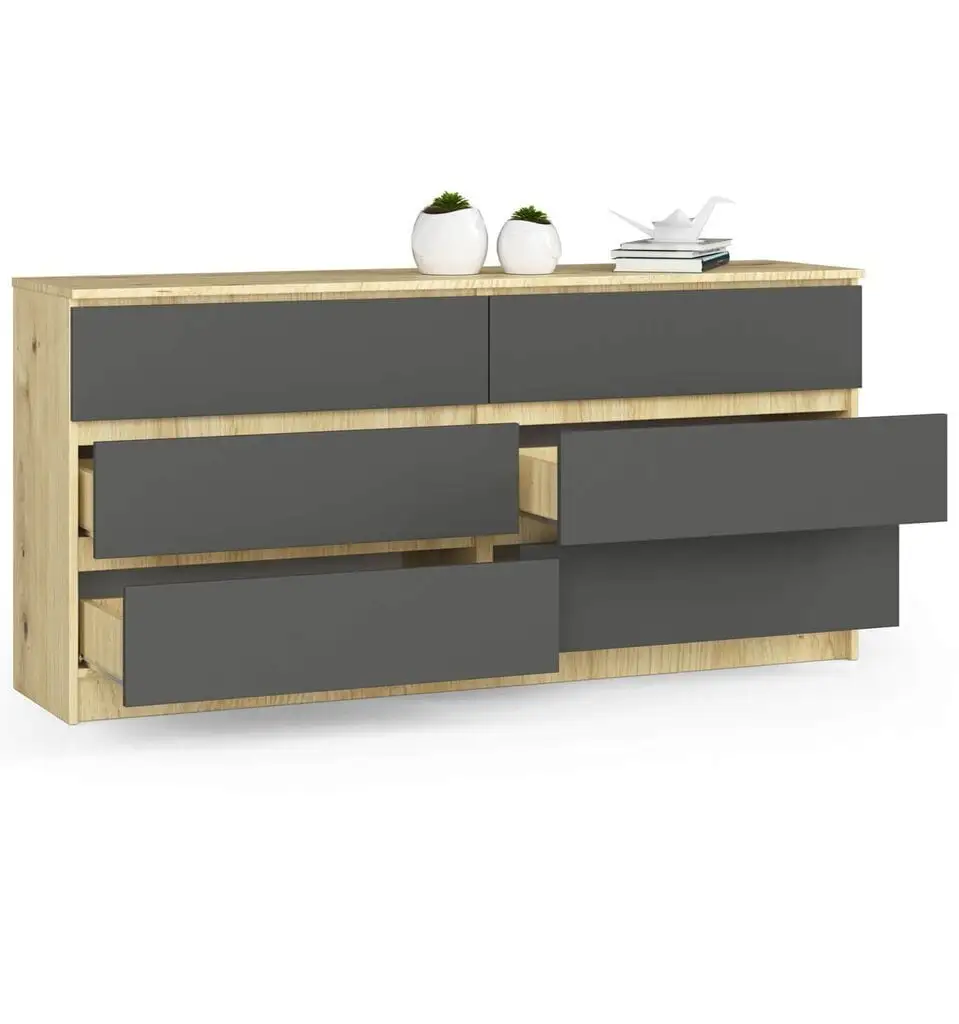 Lipasto NORE K160 6, Ruskea / Tummanharmaa 2 Lipasto NORE K160 6, Ruskea / Tummanharmaa - Image 2