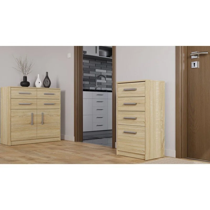 Lipasto Otis 4S, Tammenvärinen 4 Lipasto Otis 4S, Tammenvärinen - Image 4