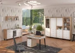 Lipasto Pyörillä Meblocross Dolce Dol-08 3S, Tammi/valkoinen -Olohuoneen kalusteet myymälä lipasto pyorilla meblocross dolce dol 08 3s 415d0 netistai reference