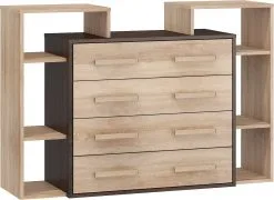 Meblocross Lipasto Rio 4S, Tammi/ruskea.