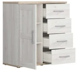 Black Red White Lipasto Romance KOM1D4S, Valkoinen/ruskea -Olohuoneen kalusteet myymälä lipasto romance kom1d4s valkoinenruskea 84893 netistai reference