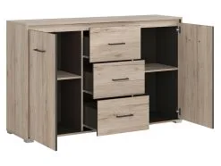 Black Red White Lipasto Ronse, 90x144,5x40,5 Cm, Tammi -Olohuoneen kalusteet myymälä lipasto ronse 90x1445x405 cm tammi 1c3ca netistai reference