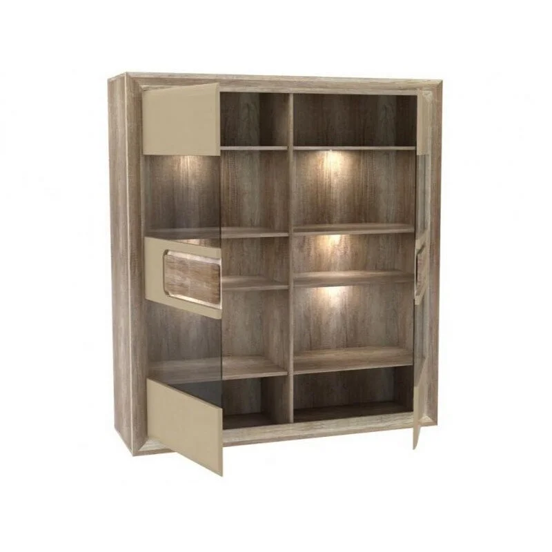 Forte Lipasto Tiziano, Antiikkitammi / Beige Korkeakiilto 2 Forte Lipasto Tiziano, Antiikkitammi / Beige Korkeakiilto - Image 2