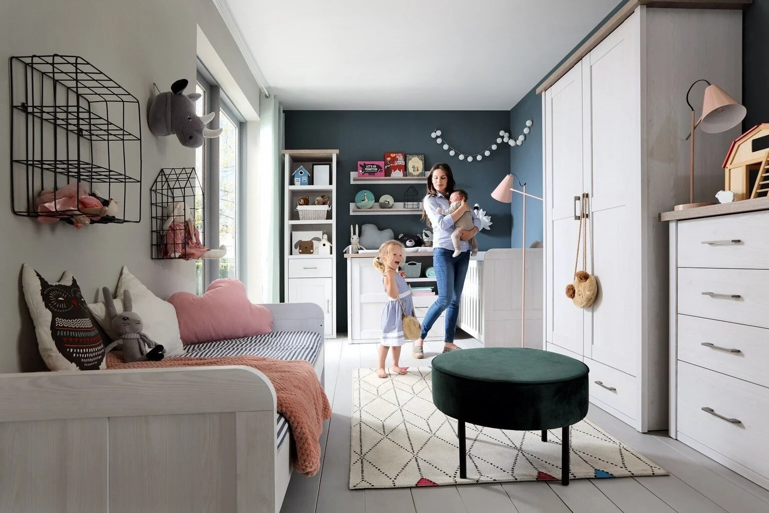 Black Red White Luca Baby Hylly, Harmaa 6 Black Red White Luca Baby Hylly, Harmaa - Image 6