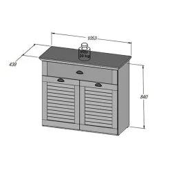 Forte Marida-senkki, Valkoinen -Olohuoneen kalusteet myymälä marida senkki valkoinen 5d3f8 hinta reference