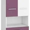 Meblocross Hey 17 Vaatekaappi, Valkoinen/liila