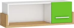 Meblocross Hey 22 Seinähylly, Valkoinen/vihreä
