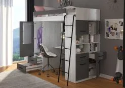 Meblocross Level P, Kerrossänky, 90x200 Cm, Valkoinen/harmaa 11 Meblocross Level P, Kerrossänky, 90x200 Cm, Valkoinen/harmaa -Olohuoneen kalusteet myymälä meblocross level p kerrossanky 90x200 cm valkoinenharmaa 3bd68 osta reference