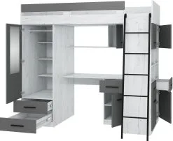 Meblocross Level P, Kerrossänky, 90x200 Cm, Valkoinen/harmaa 7 Meblocross Level P, Kerrossänky, 90x200 Cm, Valkoinen/harmaa -Olohuoneen kalusteet myymälä meblocross level p kerrossanky 90x200 cm valkoinenharmaa 6a476 hinta reference