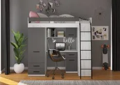 Meblocross Level P, Kerrossänky, 90x200 Cm, Valkoinen/harmaa 9 Meblocross Level P, Kerrossänky, 90x200 Cm, Valkoinen/harmaa -Olohuoneen kalusteet myymälä meblocross level p kerrossanky 90x200 cm valkoinenharmaa ab016 palaute reference