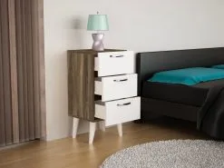 Kalune Design 731 Yöpöytä, 80 Cm, Valkoinen/ruskea 8 Kalune Design 731 Yöpöytä, 80 Cm, Valkoinen/ruskea -Olohuoneen kalusteet myymälä naktinis staliukas kalune design 731 80 cm 06859 netistai reference