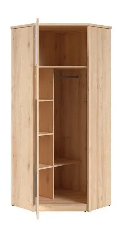 Black Red White Namek -nurkkavaatekaappi, Valkoinen Kiiltävä/pyökki/harmaa -Olohuoneen kalusteet myymälä namek nurkkavaatekaappi valkoinen kiiltavapyokkiharmaa 3d5f2 palaute reference