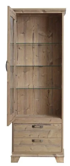 Forte Nepal-II-vitriinikaappi, Mänty -Olohuoneen kalusteet myymälä nepal ii vitriinikaappi manty 3c635 netistai reference