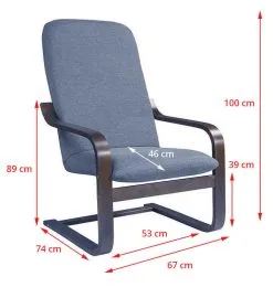 Black Red White Nojatuoli Ania ES, Harmaa -Olohuoneen kalusteet myymälä nojatuoli ania es harmaa e3039 palaute reference