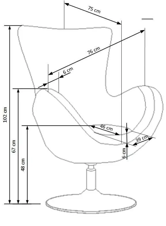 Halmar Nojatuoli Butterfly, Kirjaimia 3 Halmar Nojatuoli Butterfly, Kirjaimia - Image 3