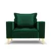 Nojatuoli Interieurs86 Triomphe, Tummanvihreä/kulta