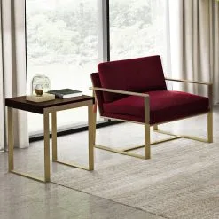 Nojatuoli Kalune Design Snow, Punainen -Olohuoneen kalusteet myymälä nojatuoli kalune design snow punainen bd43f netistai reference