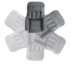 Nojatuoli, Säädettävä, MC Akcent Calgary Comfort L, Kerma/beige -Olohuoneen kalusteet myymälä nojatuoli saadettava mc akcent calgary comfort l e87be netistai reference