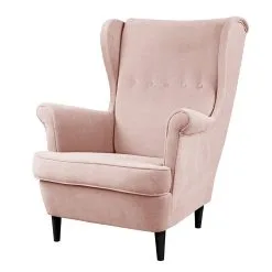 Nojatuoli Selsey Mallmon, Vaaleanpunainen/musta