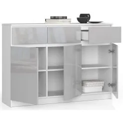 NORE 1746 -senkki, Valkoinen/vaaleanharmaa -Olohuoneen kalusteet myymälä nore 1746 senkki valkoinenvaaleanharmaa 3cfb5 netistai reference