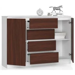 NORE 1775 -senkki, Valkoinen/ruskea -Olohuoneen kalusteet myymälä nore 1775 senkki valkoinenruskea b9a68 netistai reference