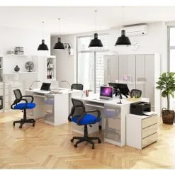 NORE A11 Työpöytä, Valkoinen/vaaleanharmaa -Olohuoneen kalusteet myymälä nore a11 tyopoyta valkoinenvaaleanharmaa eb968 netistai reference