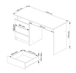 NORE CLP - Työpöytä, Väri, Harmaa -Olohuoneen kalusteet myymälä nore clp tyopoyta vari harmaa 7c355 hinta reference