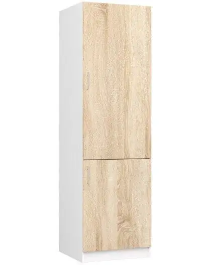 NORE Lima S60/205, Korkea Keittiön Kaappi Valkoisen/tammen Värinen 1 NORE Lima S60/205, Korkea Keittiön Kaappi Valkoisen/tammen Värinen