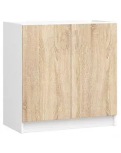 NORE Lima S80 ZL,Keittiökaappi Valkoinen / Tammi