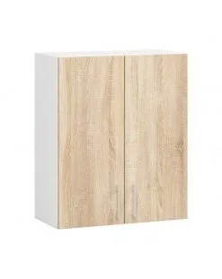 NORE Lima W60 D2 Seinälle Asennettava Keittiön Kaappi, Valkoisen / Tammisen Värinen