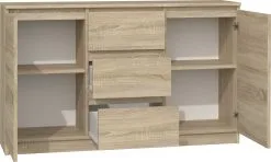 NORE Lipasto 2D3S 120, Tammi -Olohuoneen kalusteet myymälä nore lipasto 2d3s 120 tammi 1bc03 hinta reference