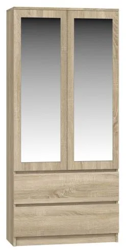 NORE Malwa -vaatekaappi SS90, Tammi