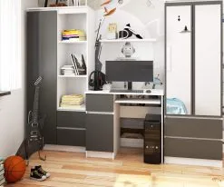 NORE Pixels 90 - Työpöytä, Väri, Ruskea -Olohuoneen kalusteet myymälä nore pixels 90 tyopoyta vari ruskea e0015 halvempi reference