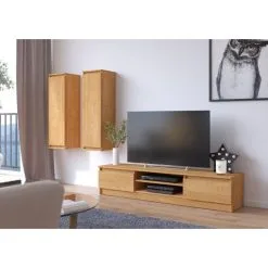 NORE RTV K, 160 Cm, Ruskean Värinen TV-taso -Olohuoneen kalusteet myymälä nore rtv k 160 cm ruskean varinen f2767 netistai reference